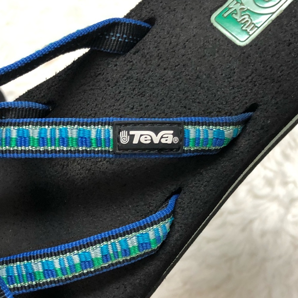 Teva Olowahu Blue Mush Sandal Sz 5 - Picture 8 of 11